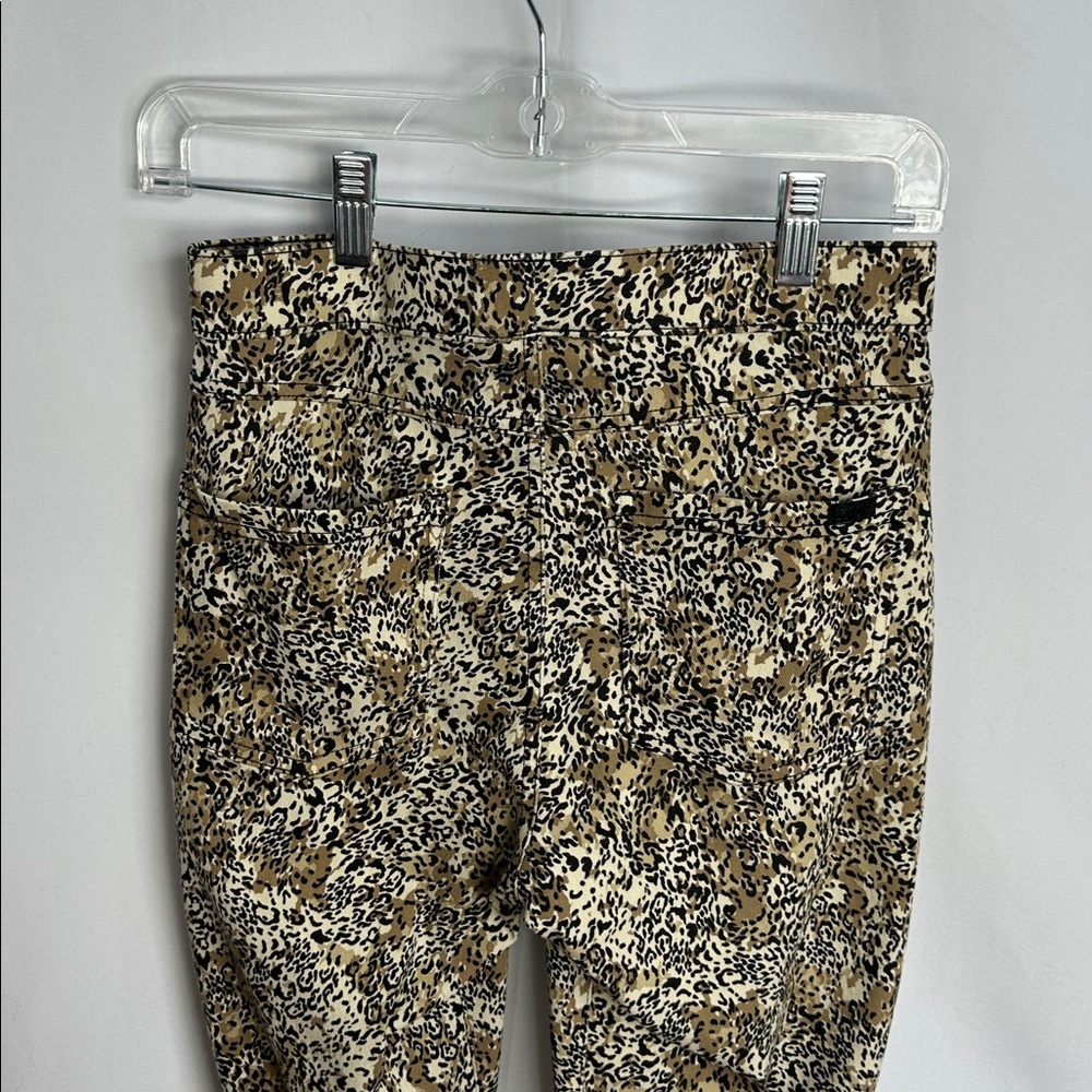 Hue Leopard Print Skinny Pants Leggings Size P/S (Small) Stretch - Picture 11 of 11